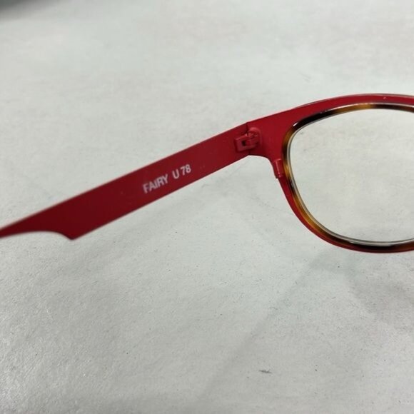 Anne Et Valentin Eyeglasses Fairy U 78 Havana/Red Cat Eye Metal France 45-22 135 - Picture 8 of 11
